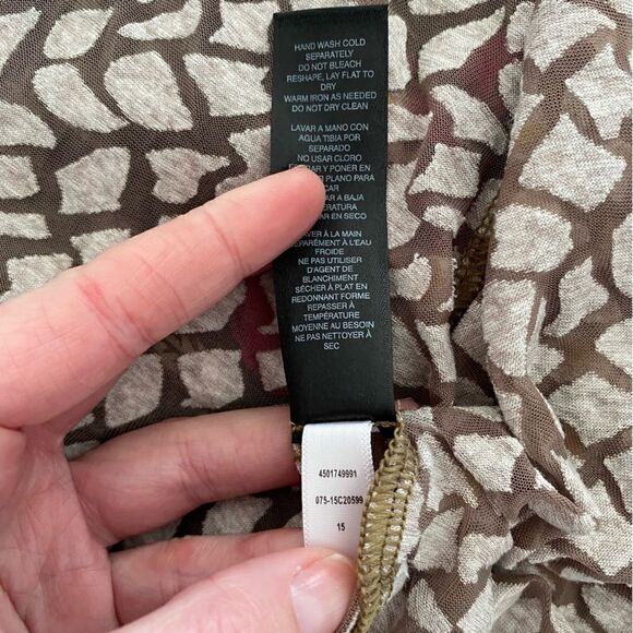 Travelers Collection By Chico's Womens Geometric Tie Front Bolero Jacket Size 2 - Picture 10 of 11